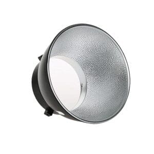 studio strobe reflector on white background