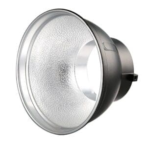strobe reflector on white background