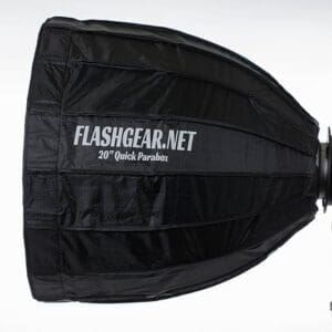 Profile view of parabolic softbox